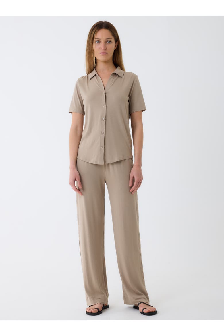 Soft Touch Short Sleeve Shirt, Alternate, color, DESERT