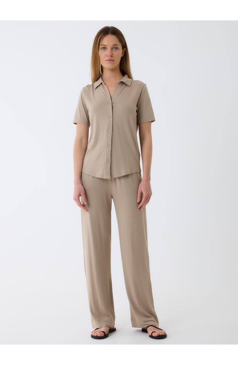 Majestic Filatures Soft Touch Short Sleeve Shirt, Alternate, color, Desert