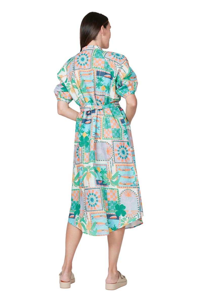 Walnut Melbourne Berlin Shirt Dress, Alternate, color, Copacabana
