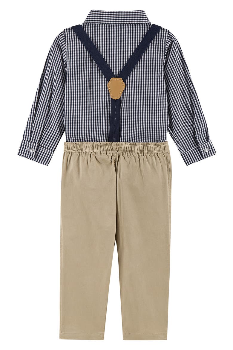 Button-Up Shirt, Suspenders, Pants & Bow Tie Set, Alternate, color, NAVY