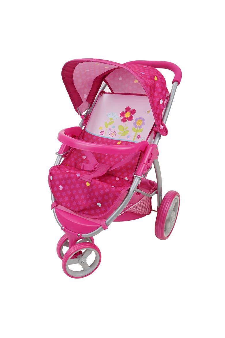 Garden Doll Jogger Stroller, Main, color, Pink