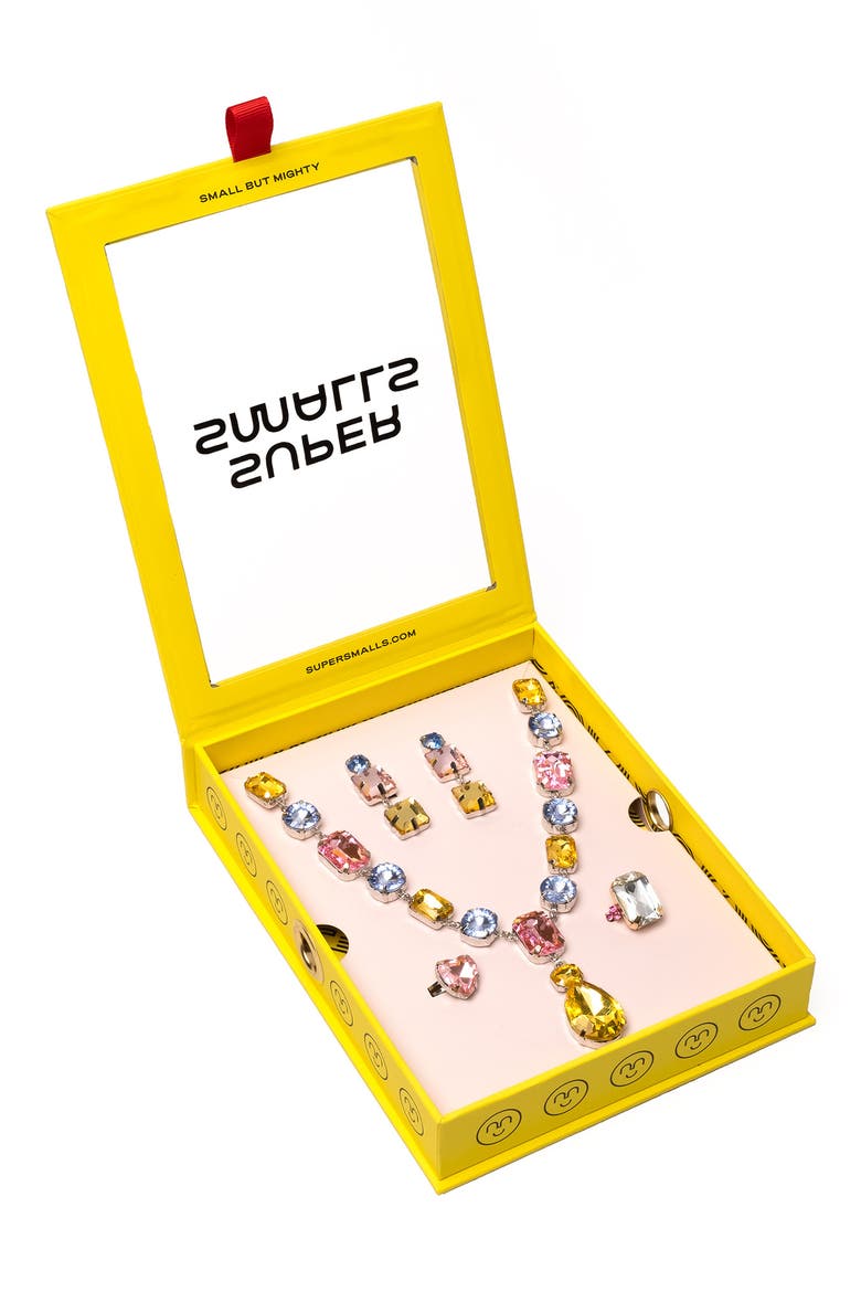 Kids' Black Tie Mega Jewelry Set, Main, color, YELLOW