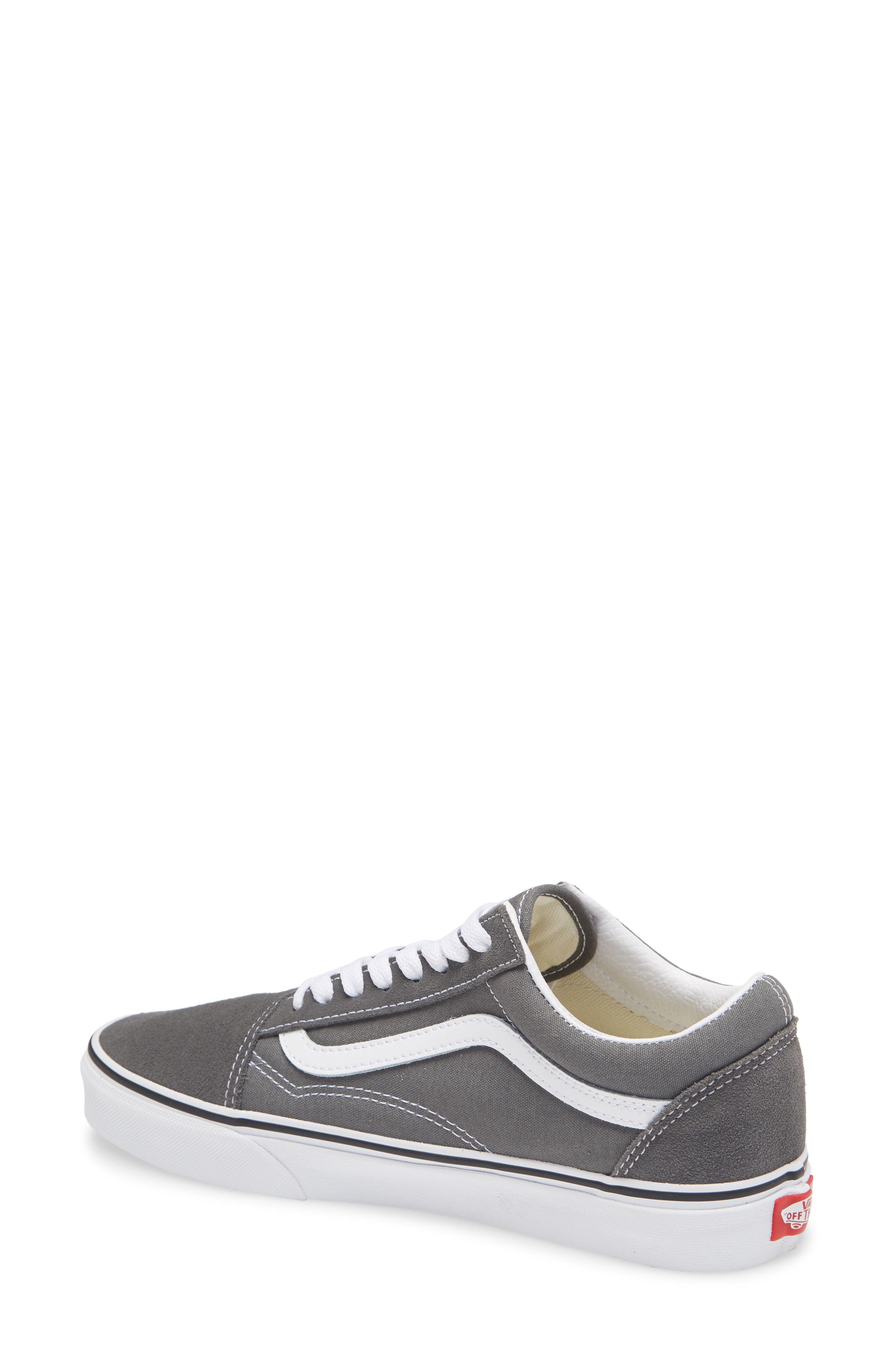 Old Skool Sneaker, Alternate, color, PEWTER/ TRUE WHITE