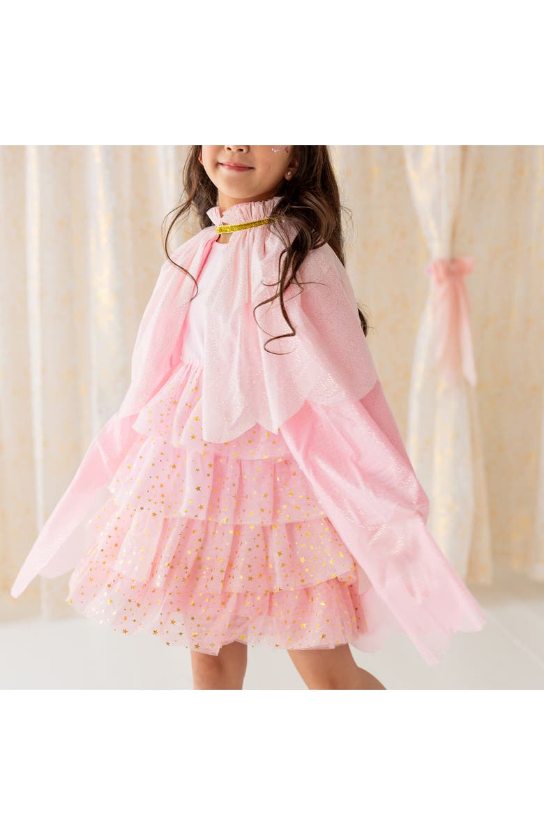 Sweet Wink Pink Princess Tiered Cape, Alternate, color, Pink