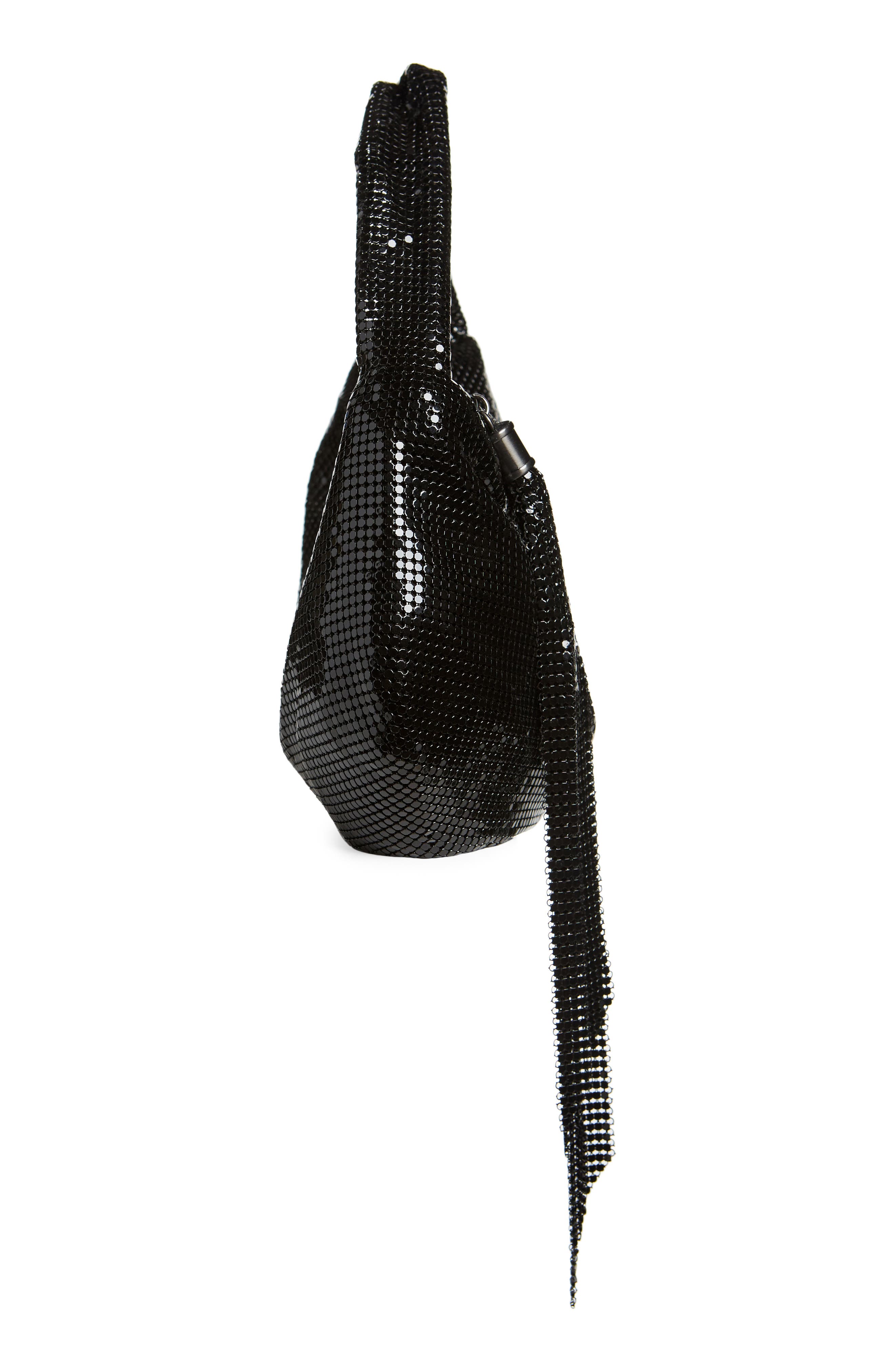 Whiting & Davis Mini Twisted Handle Hobo, Alternate, color, 