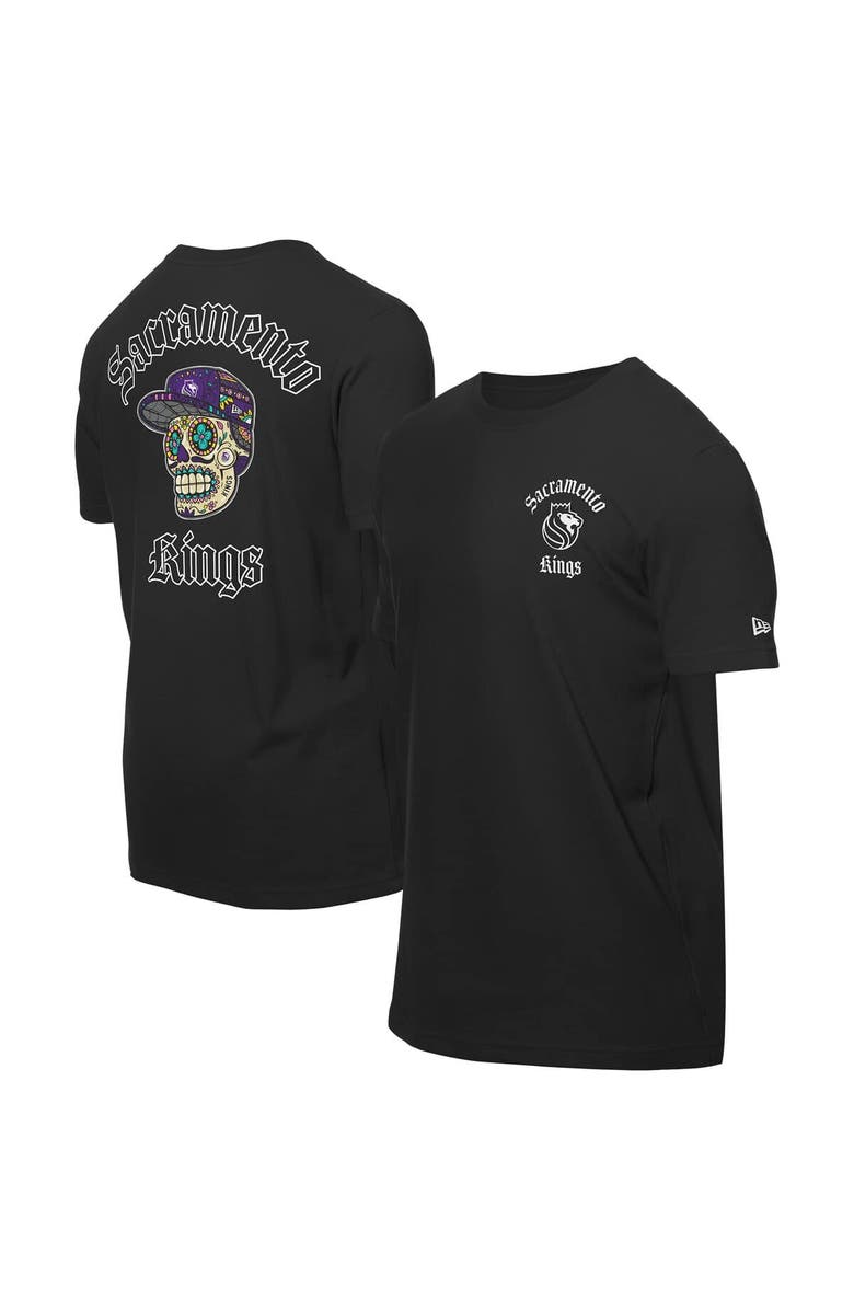 New Era Men's New Era Black Sacramento Kings Sugar Skulls T-Shirt, Main, color, Black