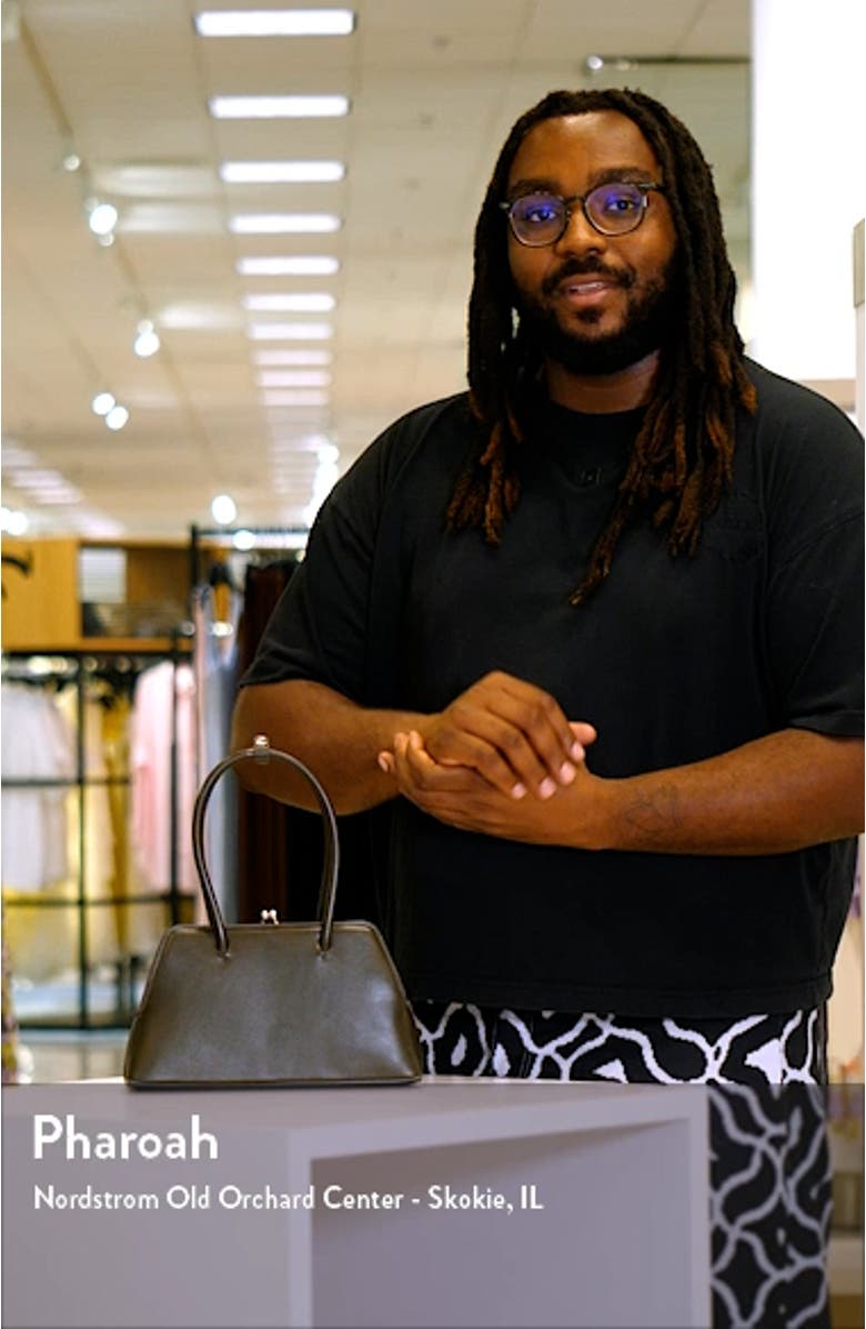 Faux Leather Frame Top Handle Bag, sales video thumbnail