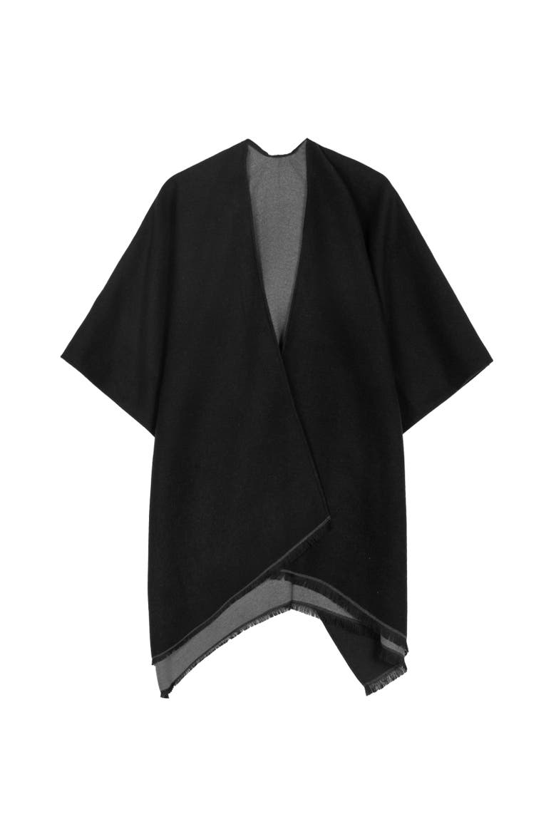 Double-Face Ruana, Main, color, Black