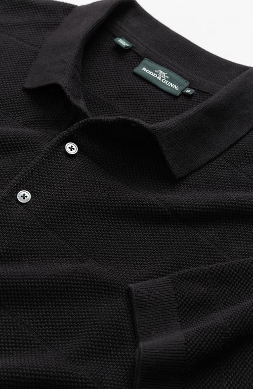 Rodd & Gunn Masons Flat Polo In Black