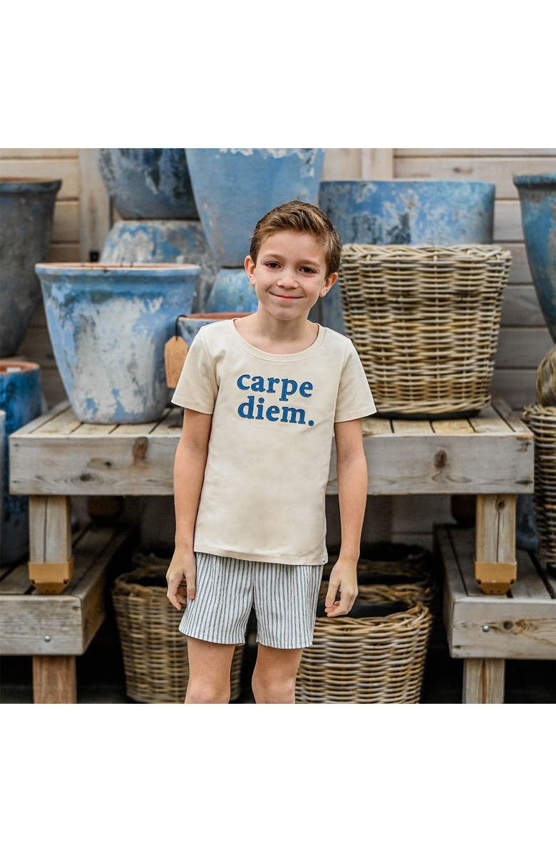 oh baby! Carpe Diem Raw Edge T-Shirt, Alternate, color, Natural