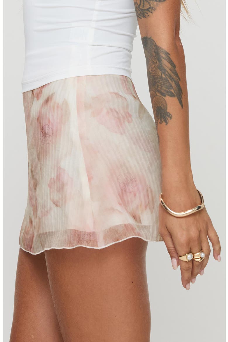 Bernarli Floral Miniskirt, Alternate, color, PINK