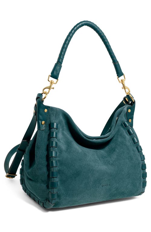 Aimee Zen Leather Hobo In Green