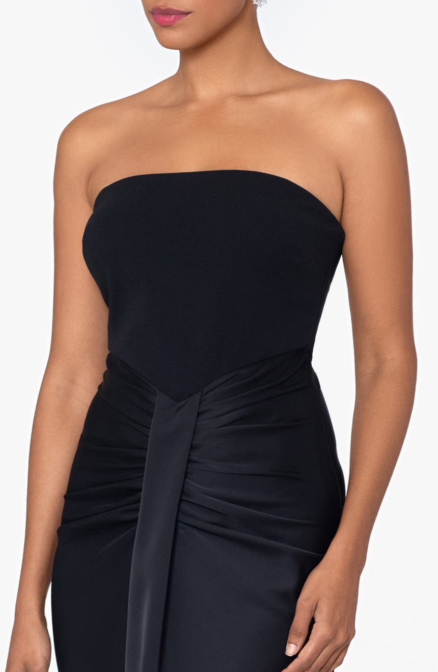 Strapless Satin Gown