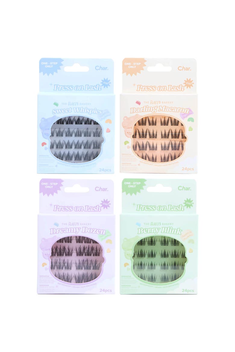 The Sweet Treats Bundle of Fluffy Bakery Collection Pre-Glued 24-Hour Wear Lashes, Main, color, Black
