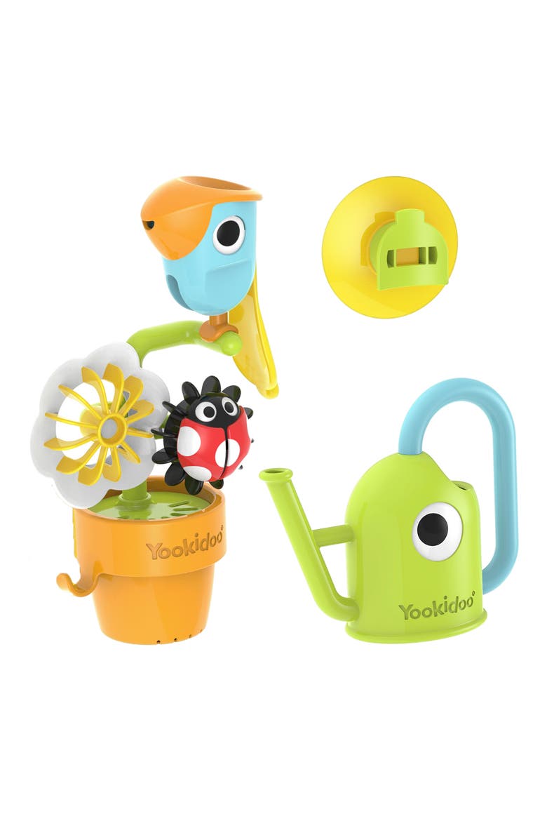 Pour & Spin Tipping Bird Bath Toy, Main, color, MULTI