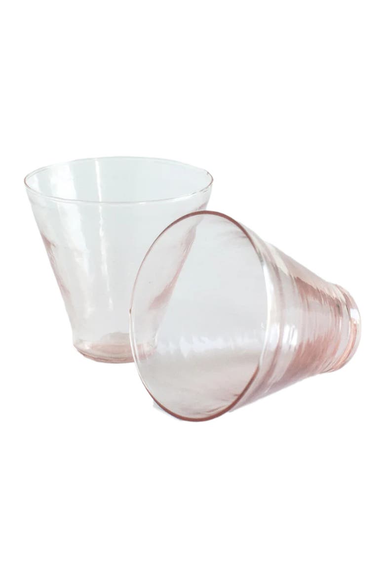Handblown Hammered Dessert Cup - Set of 4, Alternate, color, Blush