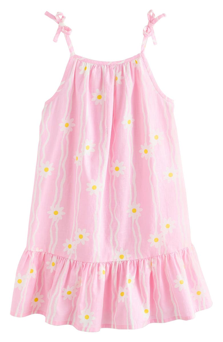 NEXT Kids' Floral Print Cotton Sundress, Main, color, Pink