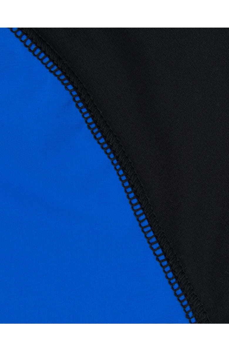 Leveret Baby One-Piece Rashguard, UPF 50+ Sun Protection Swimwear, Alternate, color, Navy & Black