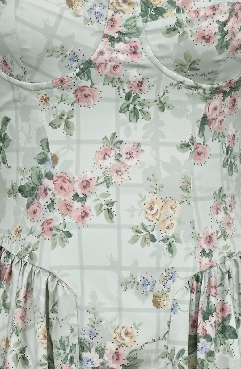 Claudia Floral Halter Midi Dress