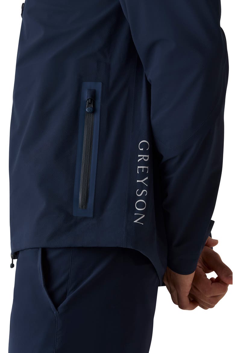 Chenoa Water Resistant Hooded Jacket, Alternate, color, MALTESE BLUE