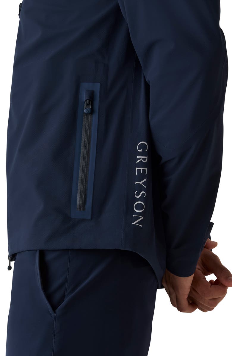 Greyson Chenoa Water Resistant Hooded Jacket, Alternate, color, Maltese Blue