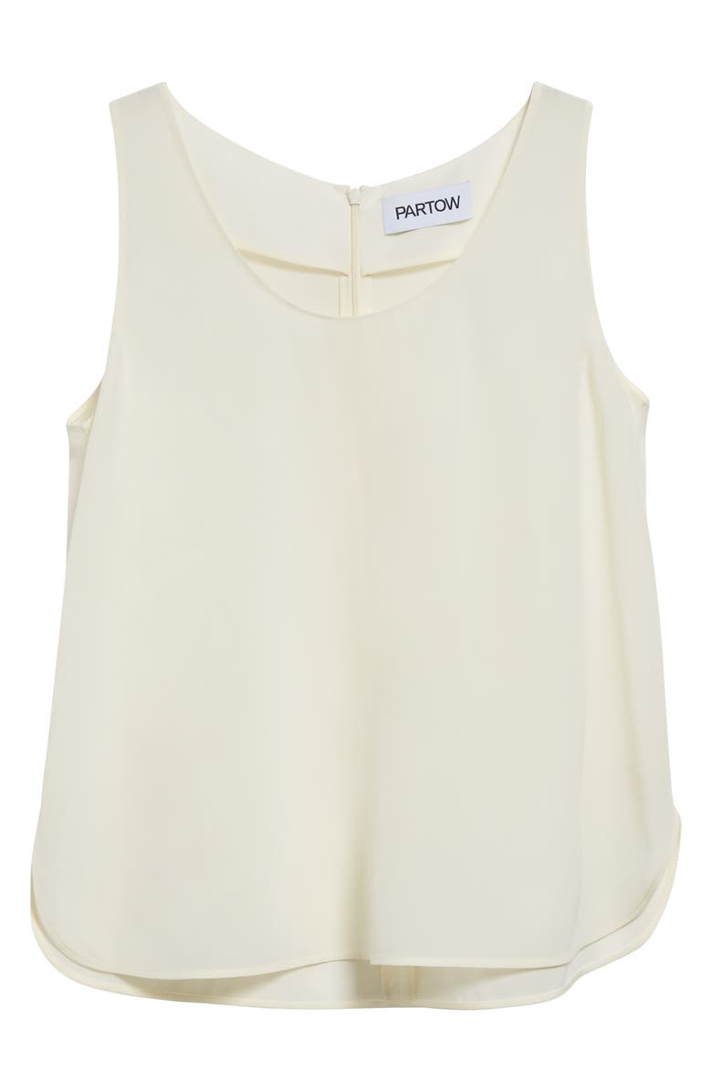 PARTOW Eliana Silk Crêpe de Chine Tank, Alternate, color, Ivory