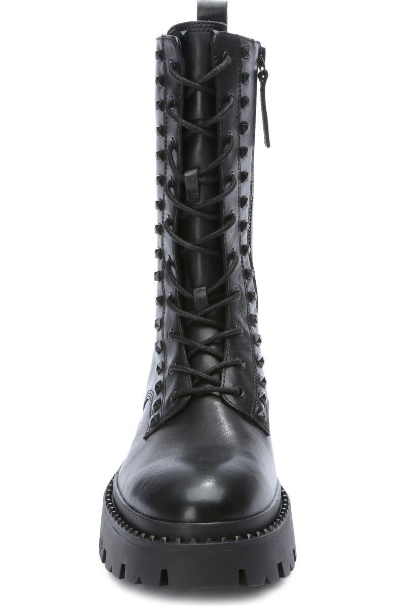 Ash Gaga Platform Combat Boot, Alternate, color, Black