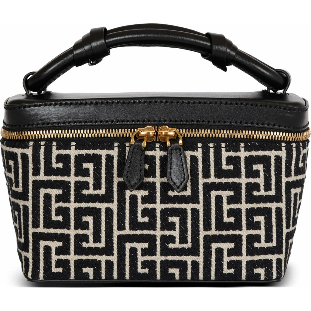 Balmain Army Vanity Case Gold Hardware In Black