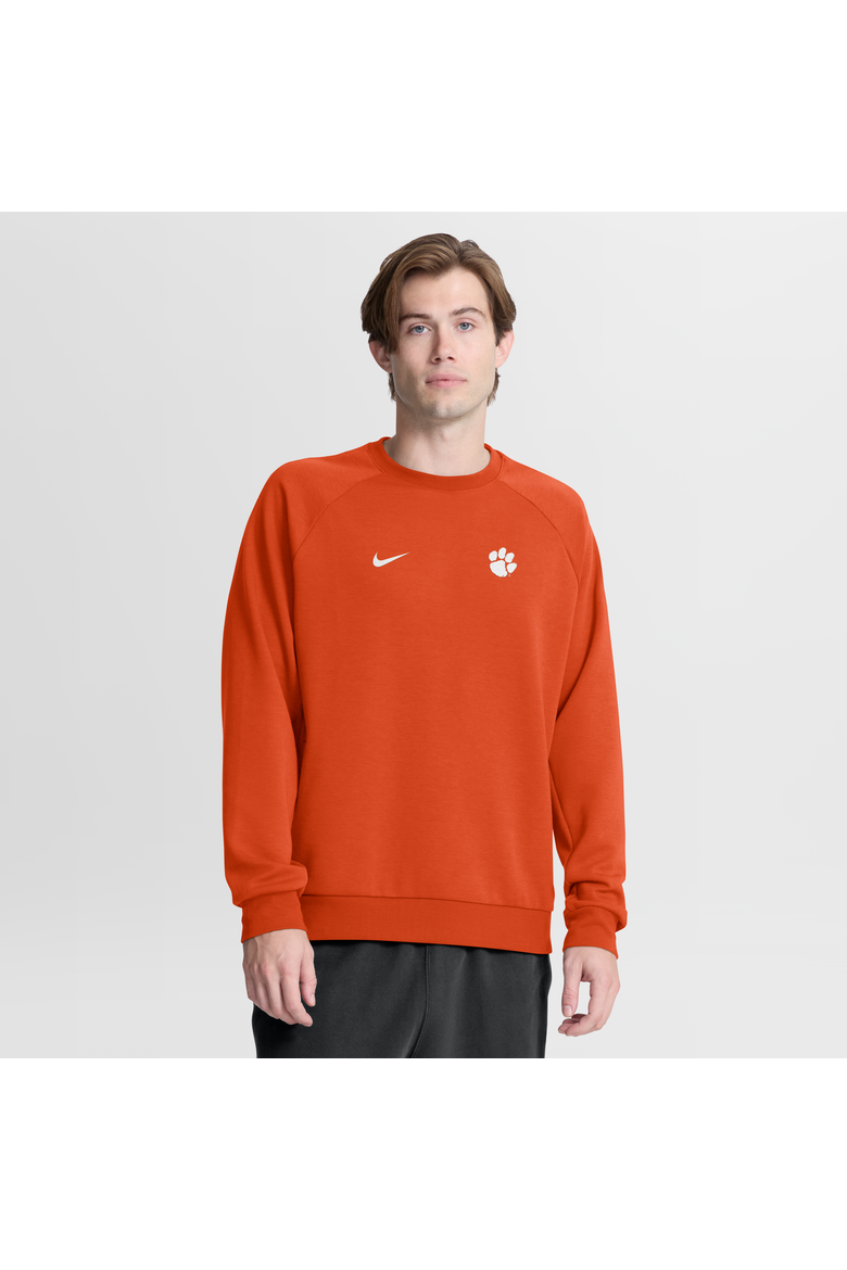 Men's Nike Orange Clemson Tigers Premium Performance Raglan Dri-FIT Sweatshirt, Main, color, Orange