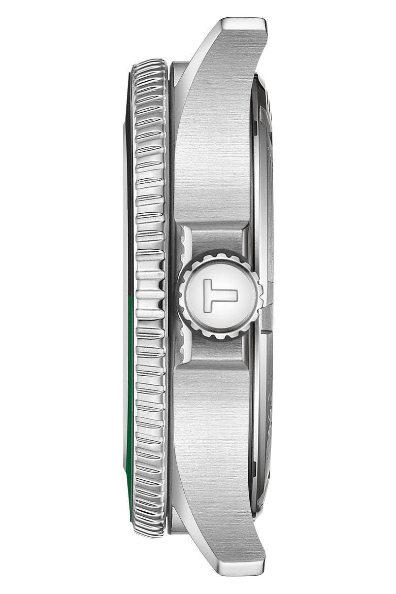 Seastar 1000 GMT Bracelet Watch, 40mm, Alternate, color, SILVER