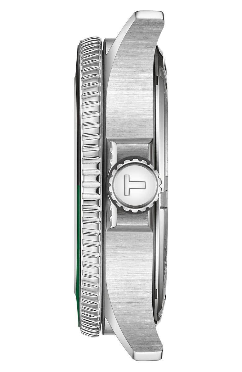 Tissot Seastar 1000 GMT Bracelet Watch, 40mm, Alternate, color, Silver