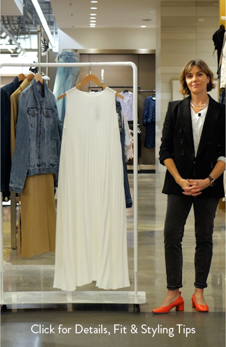 Pleated Sleeveless Midi Dress, sales video thumbnail