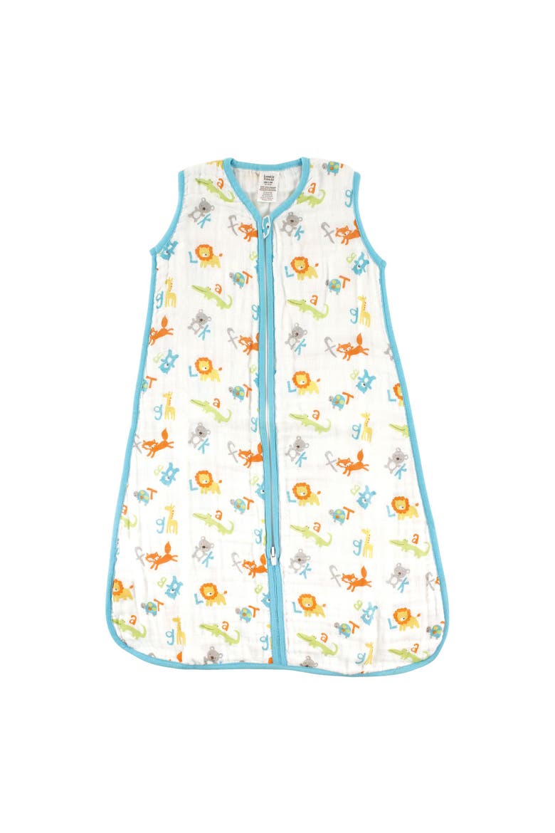 Muslin Cotton Sleeveless Sleep Pouch, Main, color, Abc Muslin