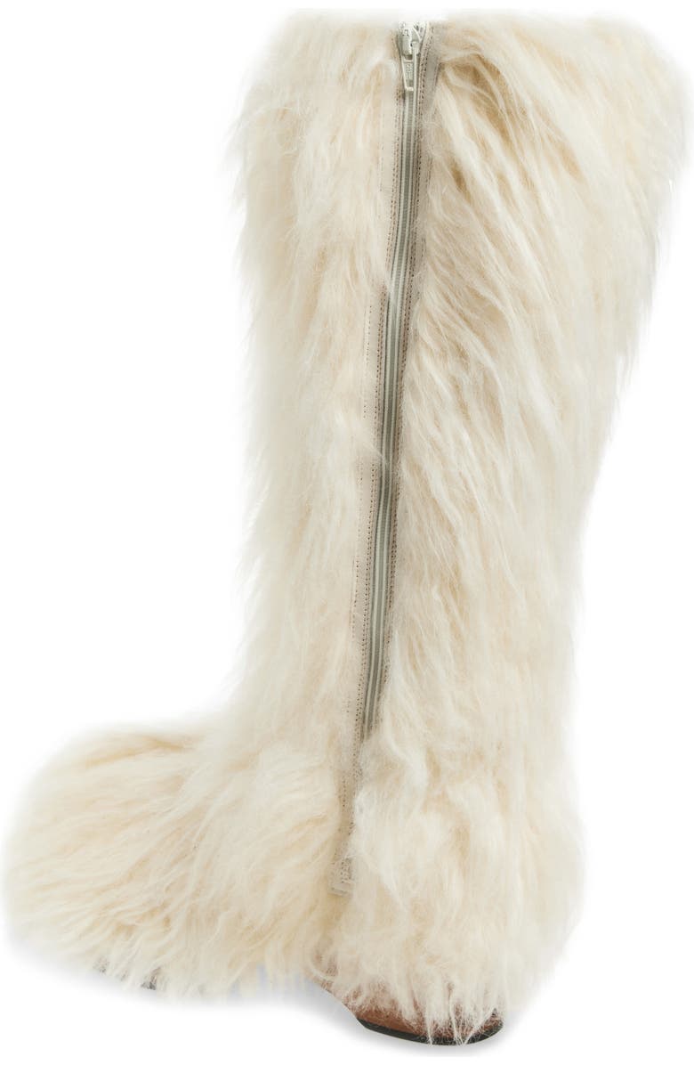 Acne Studios Furry Clog Boot, Alternate, color,