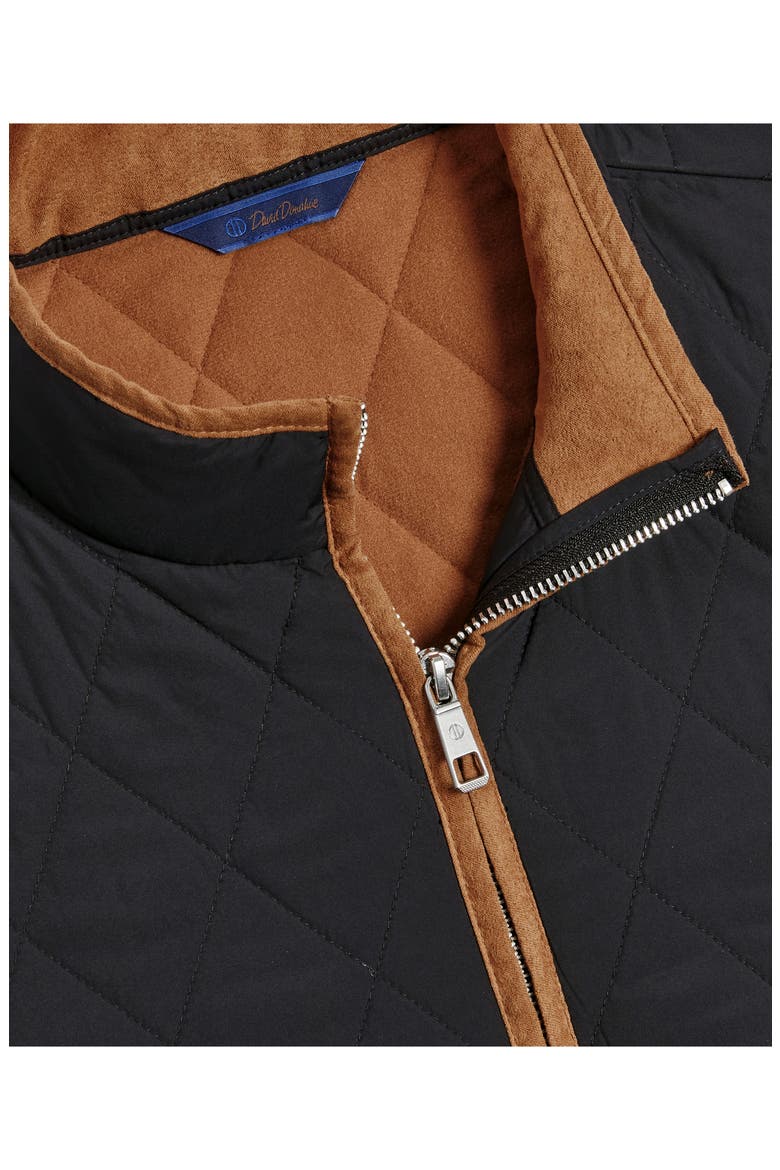 Diamond Quilted Vest, Alternate, color, BLACK