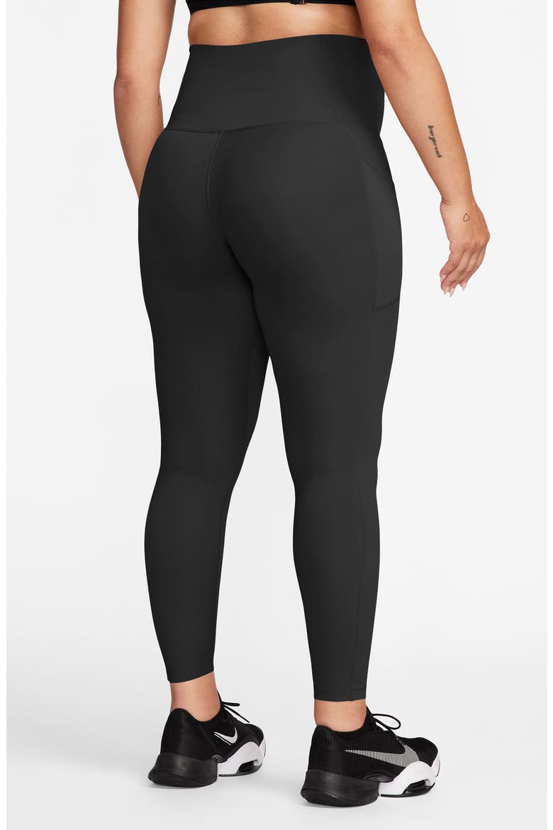 Dri-FIT High Waist 7/8 Pocket Maternity Leggings, Alternate, color, 011 BLACK/WHITE