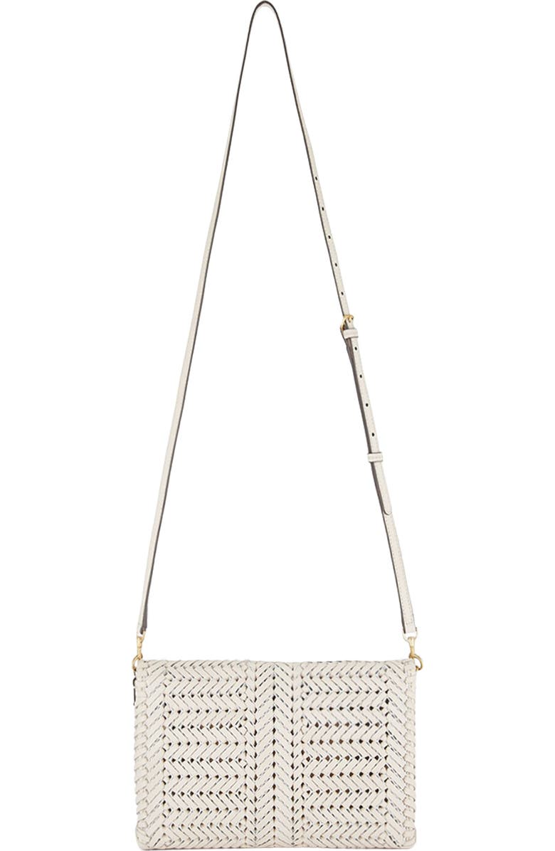 Anya Hindmarch The Neeson Woven Leather Crossbody Bag, Alternate, color, Chalk