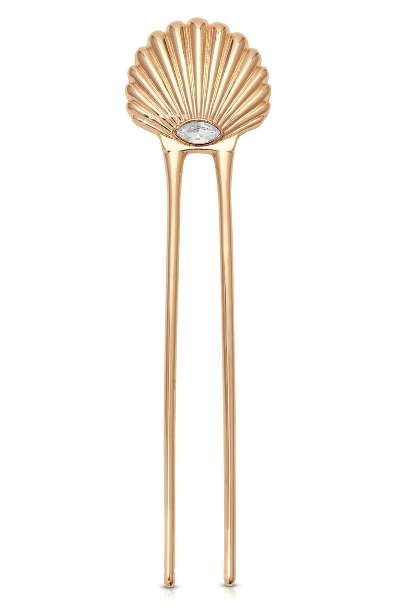Ettika Scalloped Shell Hair Pin, Main, color, 
