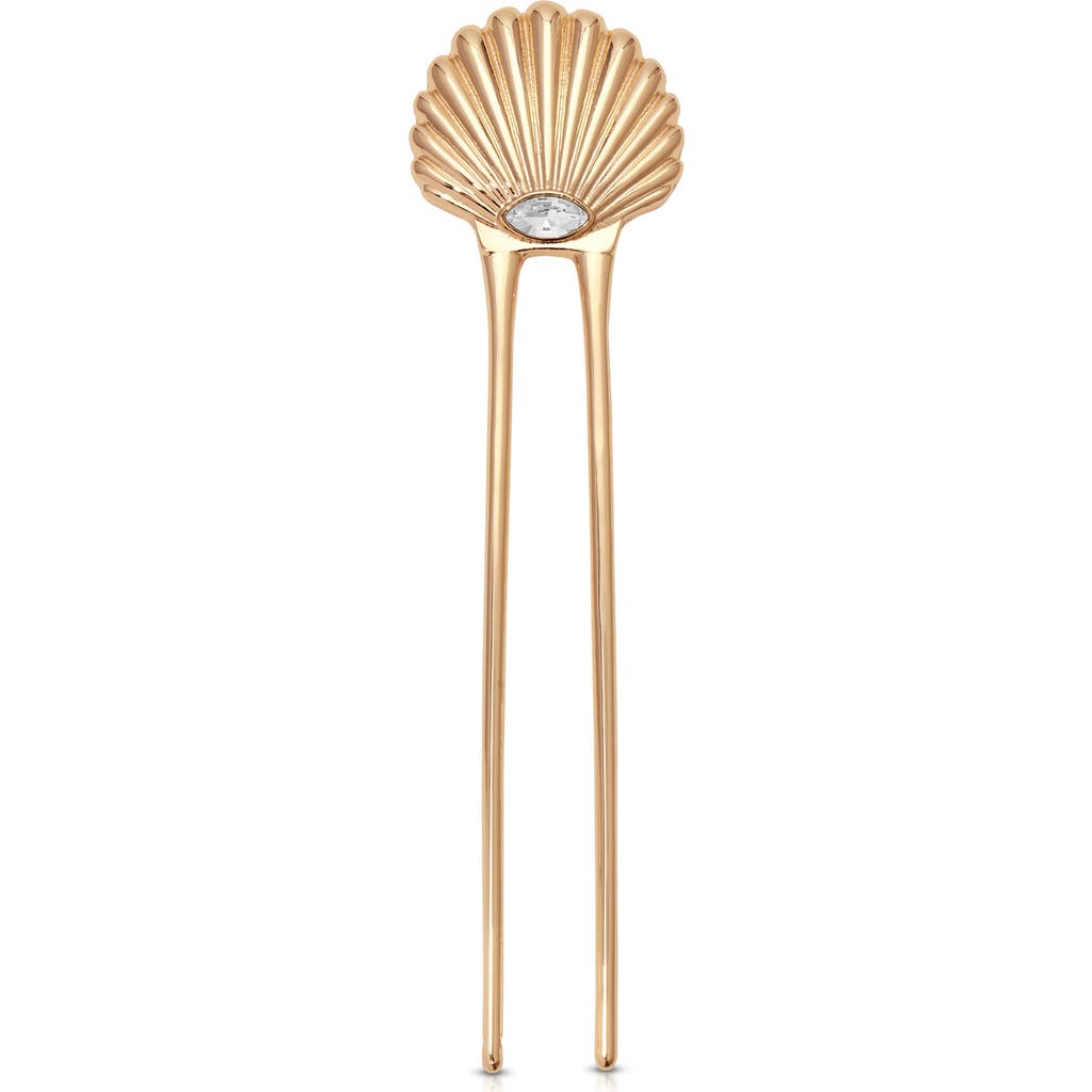 Ettika Santorini Cubic Zirconia Shell Hair Pin