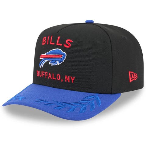 Men's New Era  Black/Royal Buffalo Bills 2025 NFL Draft A-Frame 9FIFTY Snapback Hat