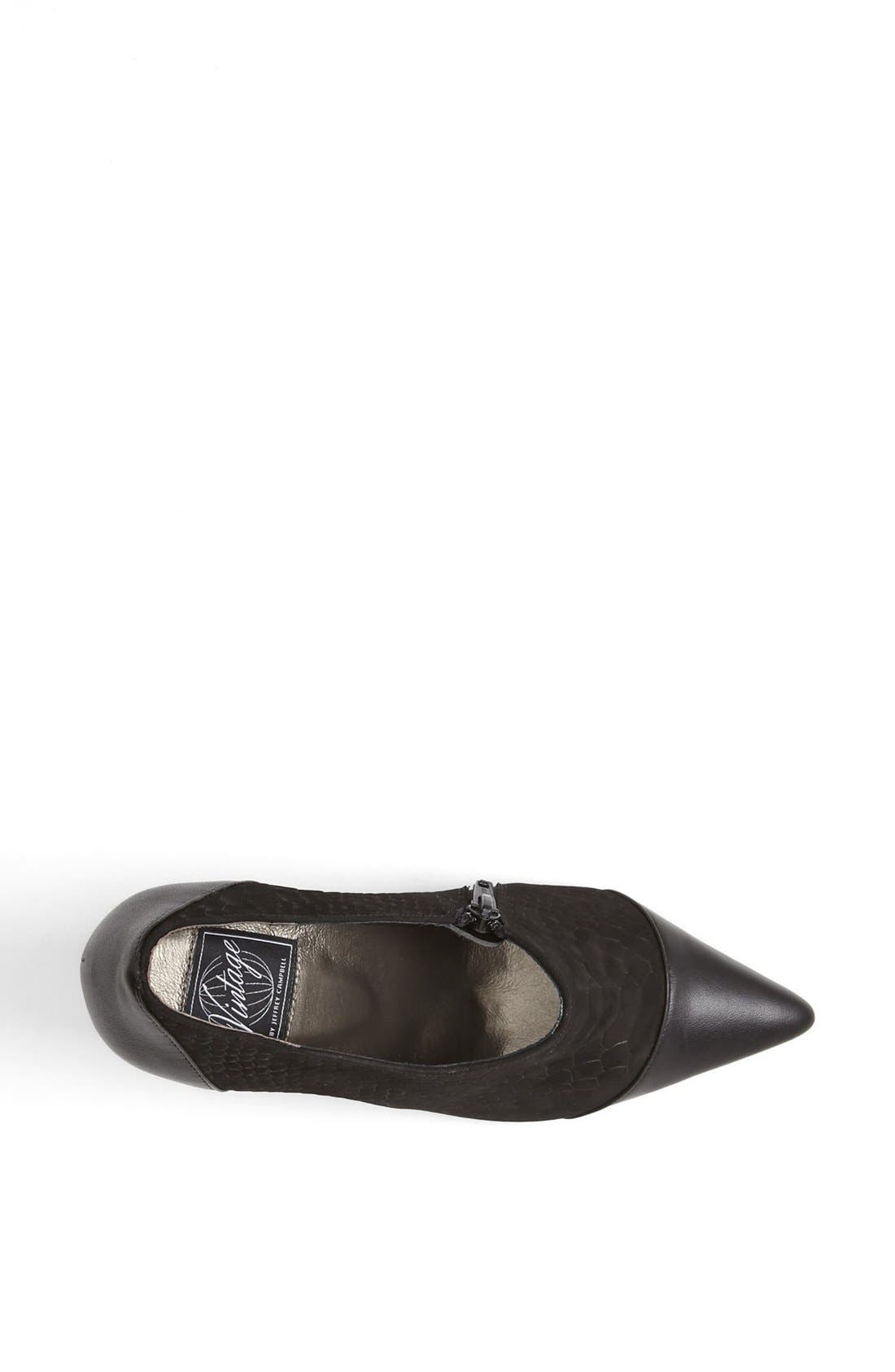 'Speil' Shootie Pump, Alternate, color, BLACK LEATHER/ BLACK PYTHON