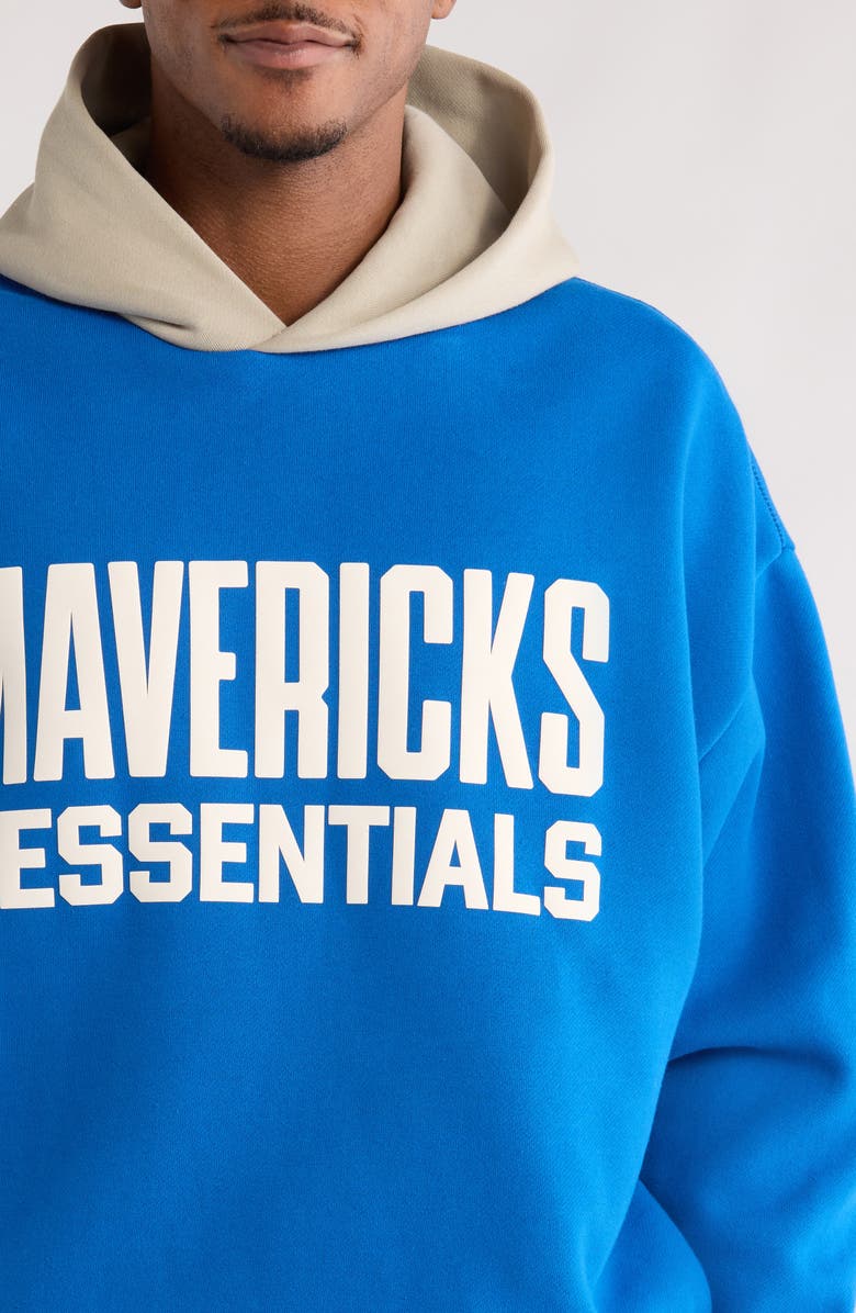 Fear of God Essentials x NBA Mavs Sports Fit Hoodie, Alternate, color, Blue/ Seal