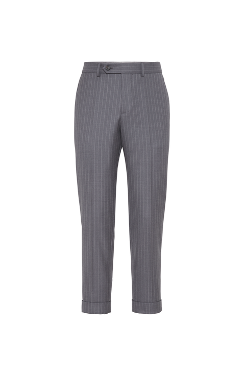 Chalk stripe trousers