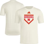adidas Men's adidas Cream Nebraska Huskers Home Plate Pre-Game T-Shirt