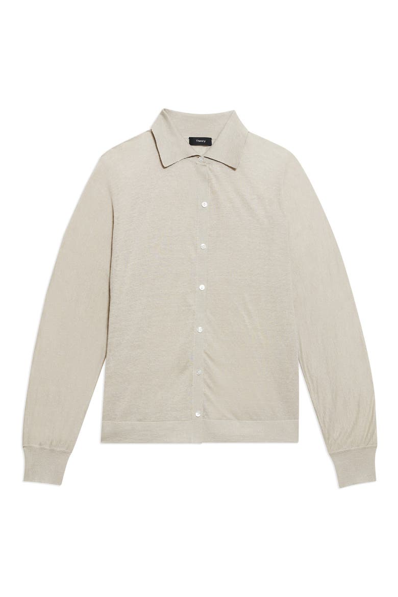Relaxed Fit Linen Blend Shirt, Alternate, color, FADED OAT
