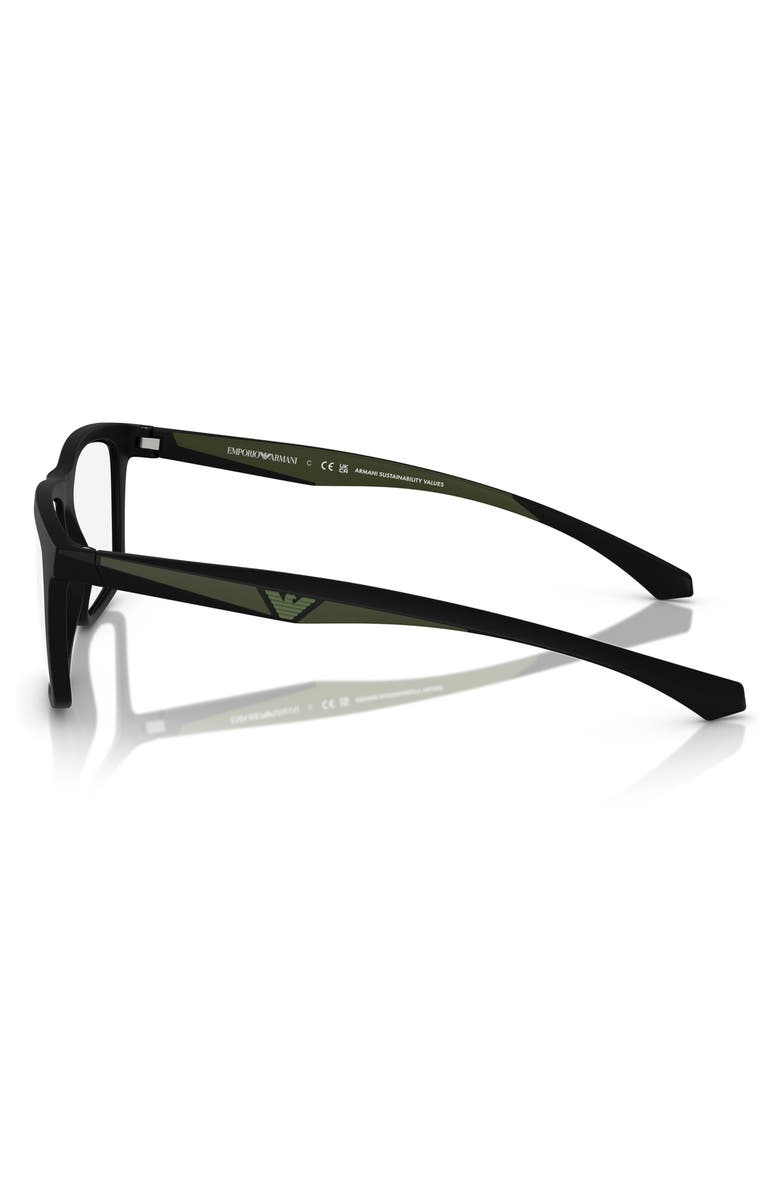 Emporio Armani 55mm Square Optical Glasses, Alternate, color, 