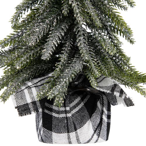 Northlight Mini Silvery Pine Downswept Artificial Christmas Trees In Green