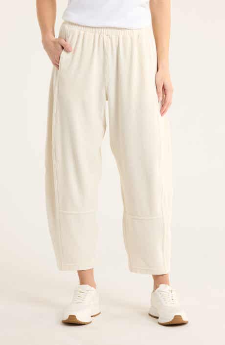 MAX STUDIO Barrel Leg Corduroy Pants