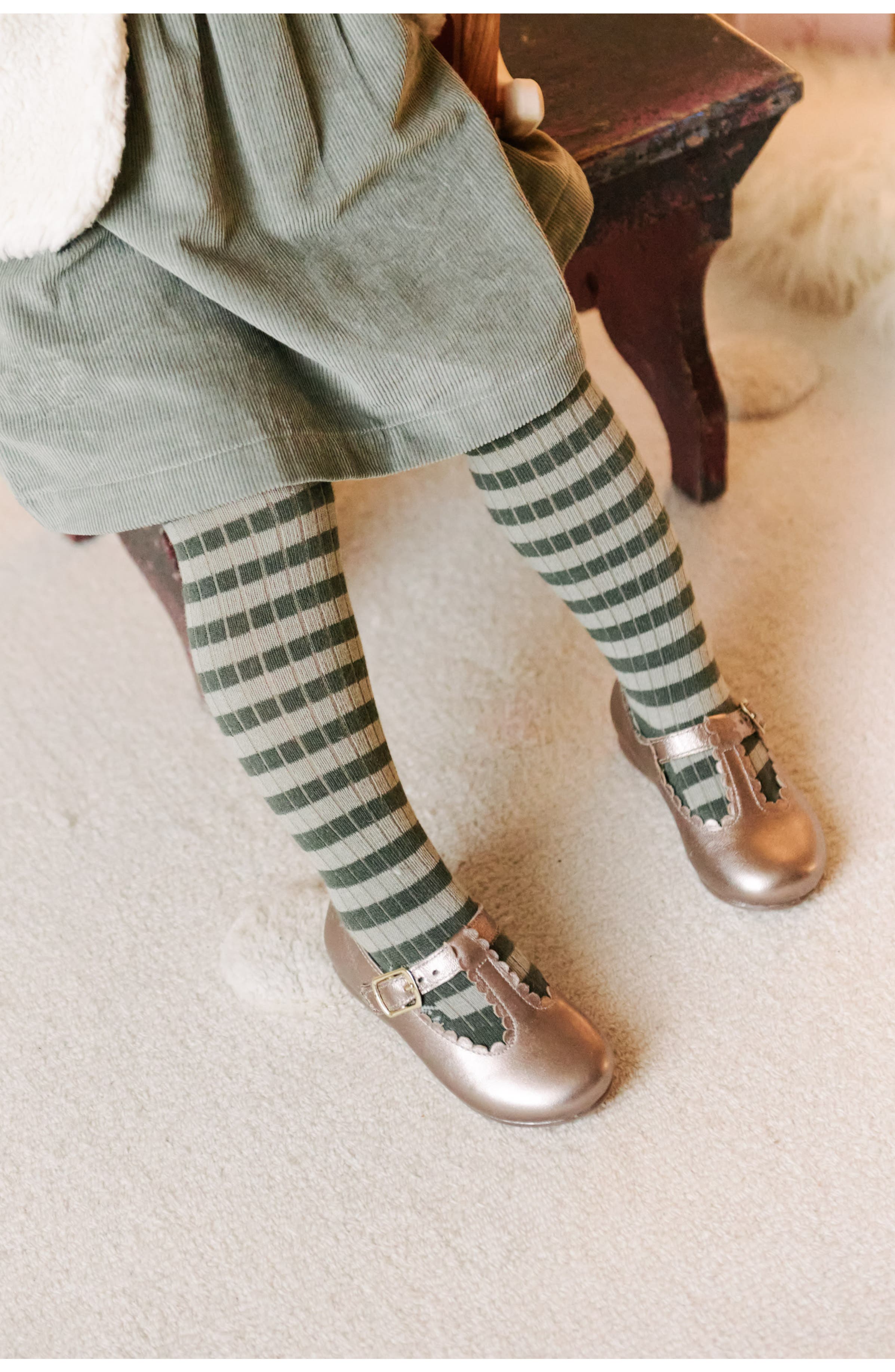 Pehr Kids' Twirl T-Strap Flat, Alternate, color, 