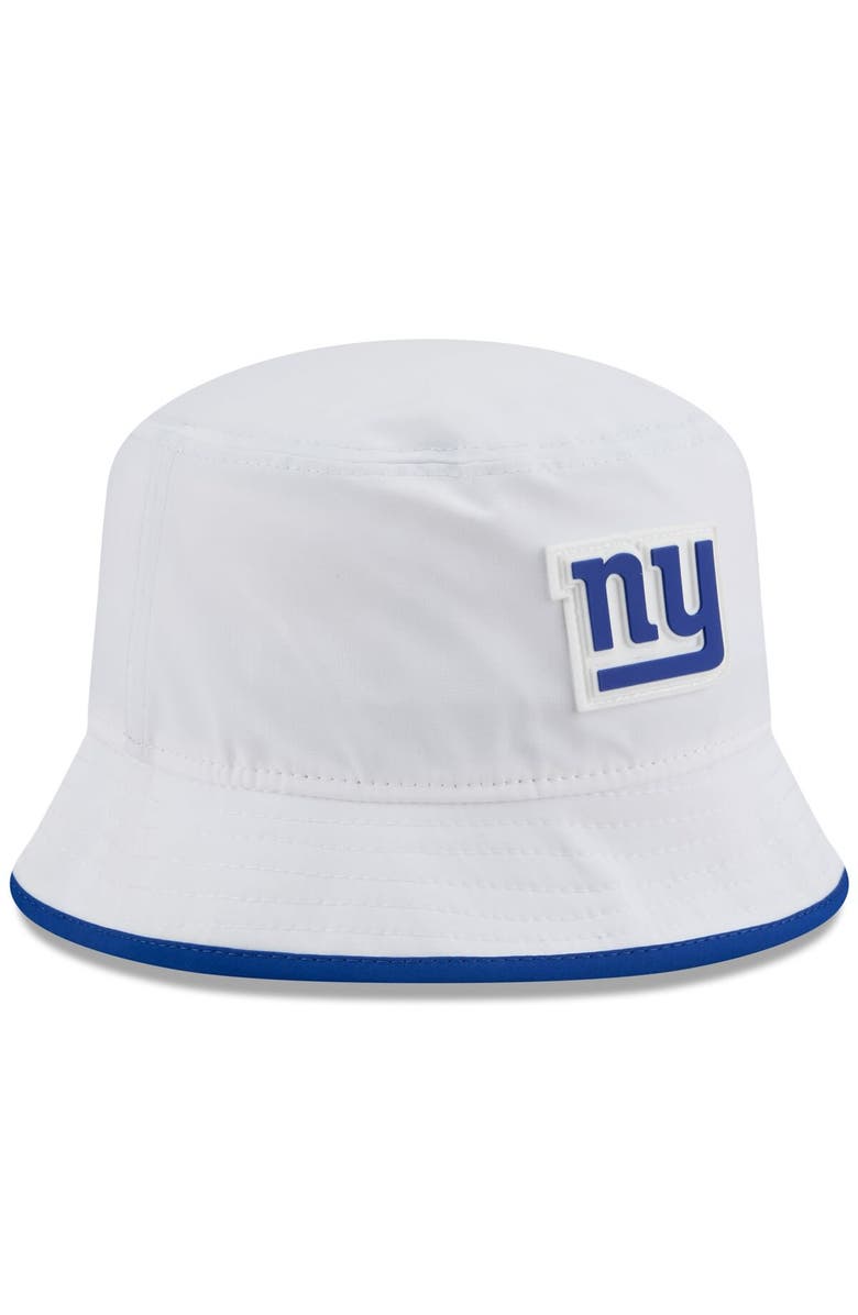 New Era Men's New Era White New York Giants 2025 NFL Training Camp Stretch Bucket Hat, Alternate, color, White